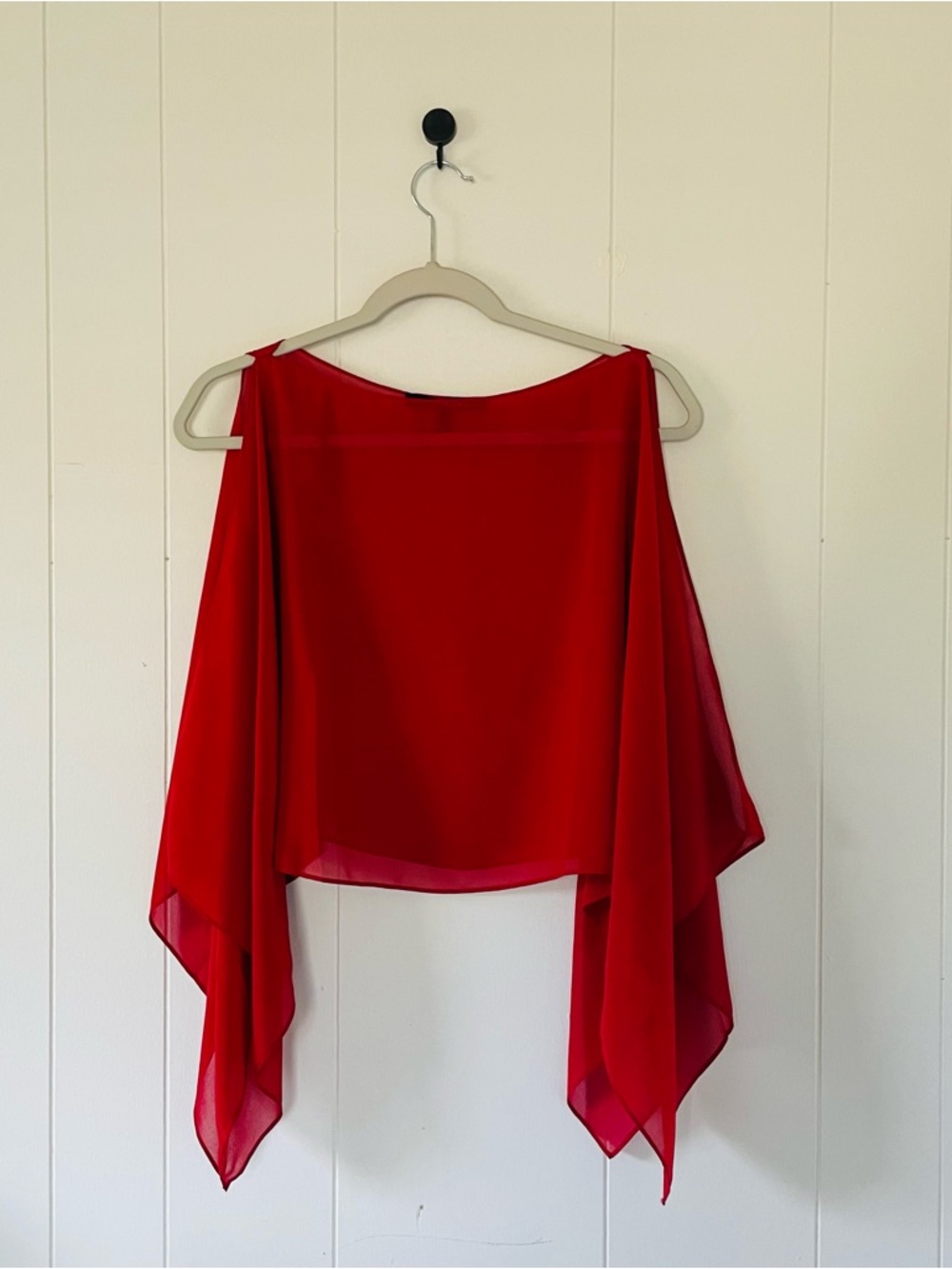 White House Black Market Red Lightweight Top
